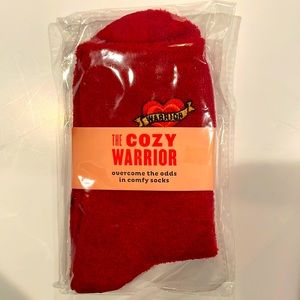 The Cozy Warrior - The Grippy Sock (Red)